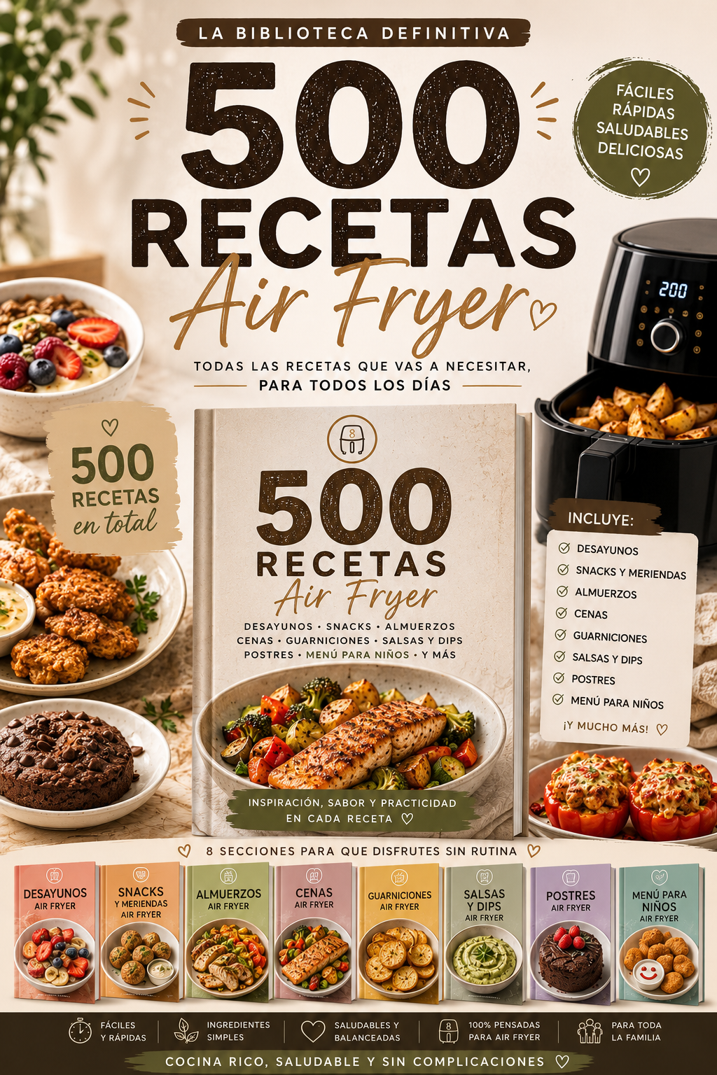 El Recetario online: 500 Recetas Para Tu Freidora de Aire